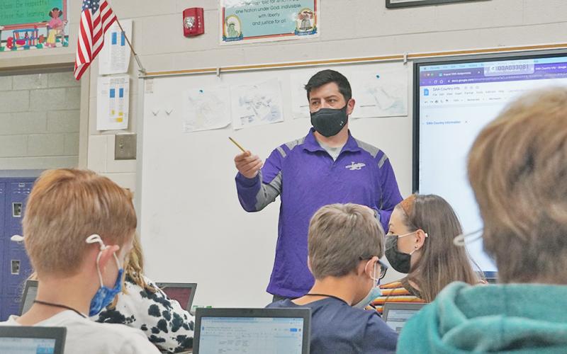 After spending nine months in Afghanistan as a member of the Army National Guard, Will Mayfield took to the classroom, using his experience to teach Southwest Asia history at LCMS. Amid the current crisis in Afghanistan, Mayfield offers a unique perspective to his students.