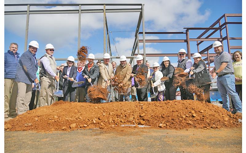 State and local representatives, school officials and builders joined together to celebrate the long-awaited groundbreaking for what will be the new Lumpkin County Elementary School, which is set to open in Fall 2023.