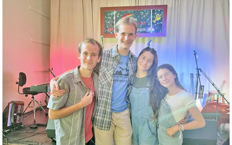 The Bells and Whistles are comprised of local talents and Georgia Pick & Bow grads, from left, Will McKinney, Jack McKinney, Lucy Bell and Blakely Bell.