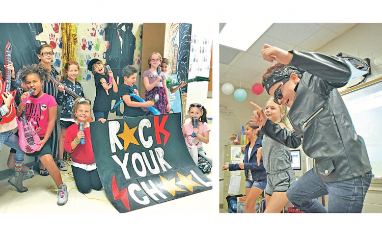 Blackburn Elementary students give their best rockstar performances during the recent Rock Your School Day.