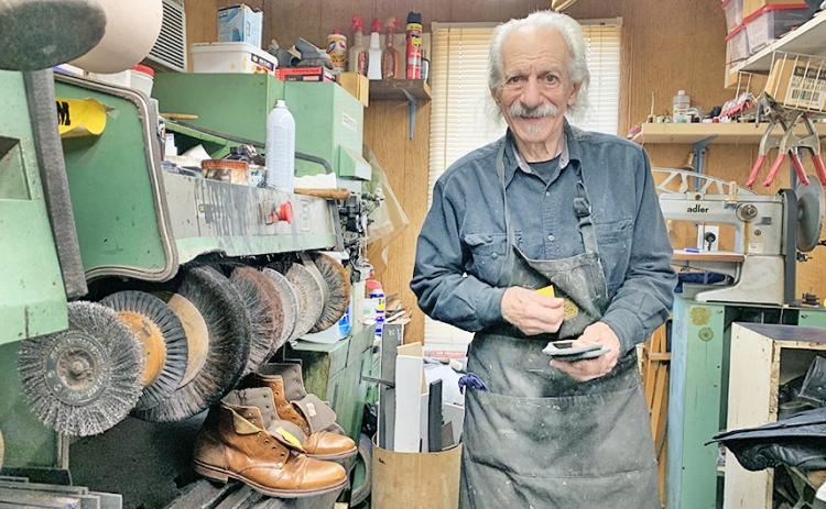 Leather crafter Jim Foley said he had to truly earn the title of Shoe Guy: “My grandfather said we can’t call you a Shoe Guy until you get paid and you ain’t ready to get paid yet.”