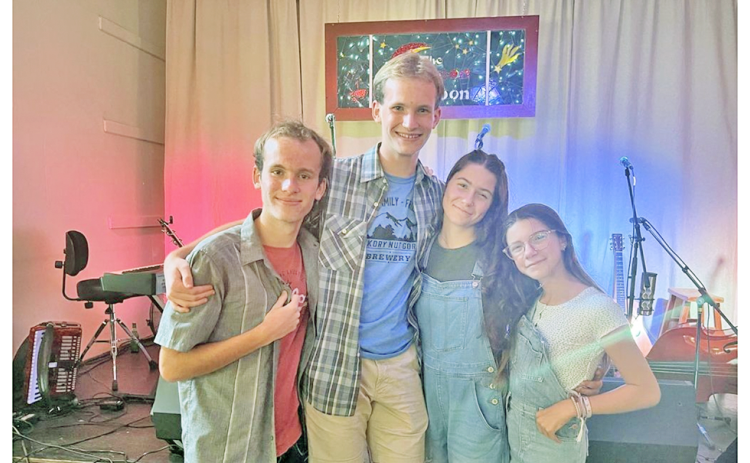 The Bells and Whistles are comprised of local talents and Georgia Pick & Bow grads, from left, Will McKinney, Jack McKinney, Lucy Bell and Blakely Bell.