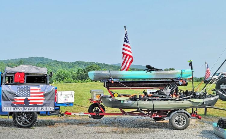 Veterans Kayak Fishing U.S.A. was one of the beneficiaries of the annual Jeeps in the Vines festival.