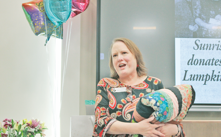 Outgoing Branch Manager Tracey Thomaswick led the Lumpkin Library for over two decades.