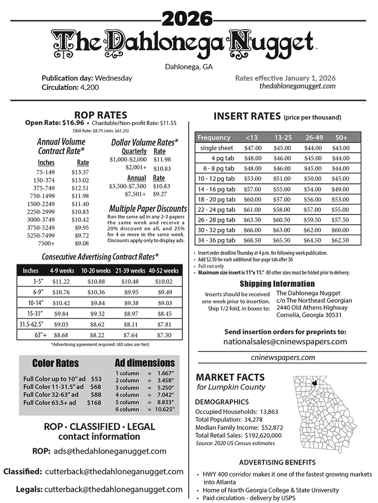 Rate Card