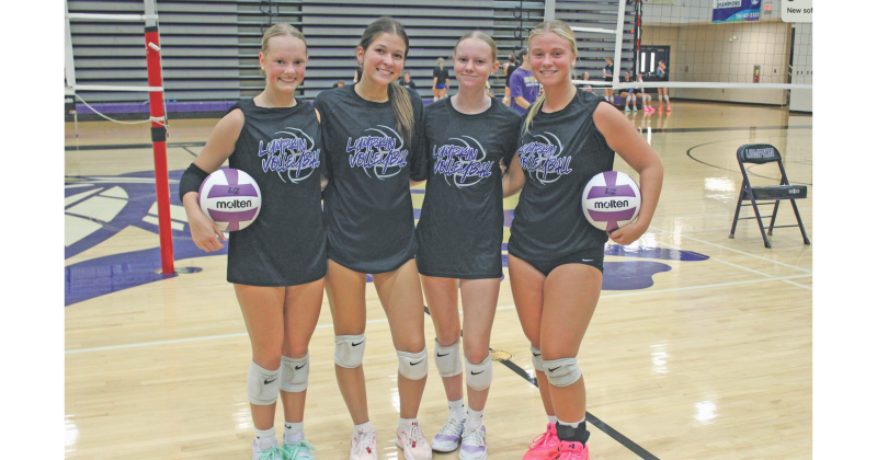 Lumpkin team captains Trinity Henson, Emma Hart, Alice Boulware and Chloe Edmondson look to help lead their squads into this year’s new region. Henson and Edmodson will lead the varsity and Hart and Boulware head up the JV squad.