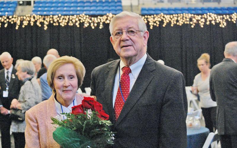 Rotary honored the Faulkners for contributions to their community.