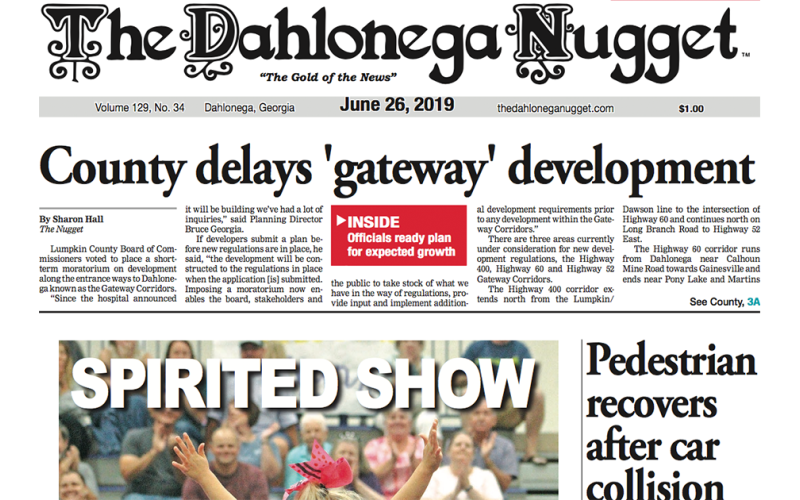 The June 26 edition of The Dahlonega Nugget is out now