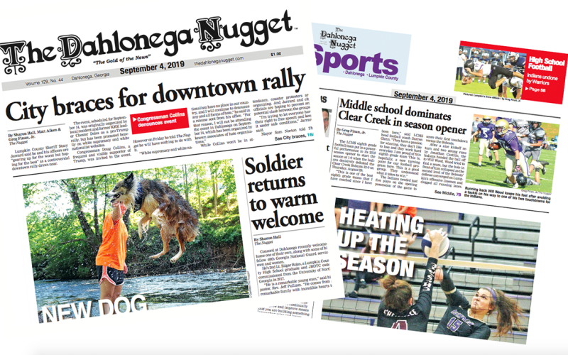 THE SEPTEMBER 4 EDITION OF THE DAHLONEGA NUGGET IS OUT NOW. CHECK OUT THIS WEEK'S ARTICLES