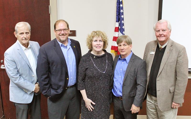 City council candidates, from left, Dewey Moye, Tony Owens, JoAnne Taylor, Johnny Ariemma and Ron Larson.