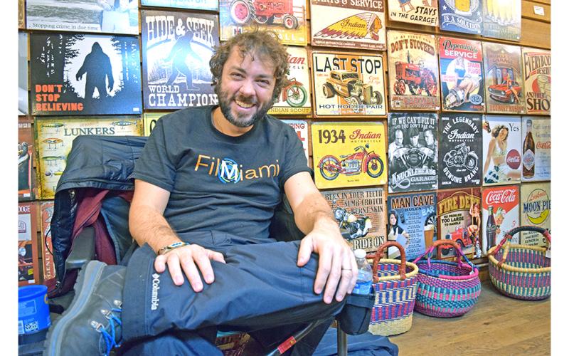 Director Damian Romay seemed to embrace the liveliness on set while filming a Lifetime movie in the Dahlonega General Store this week.