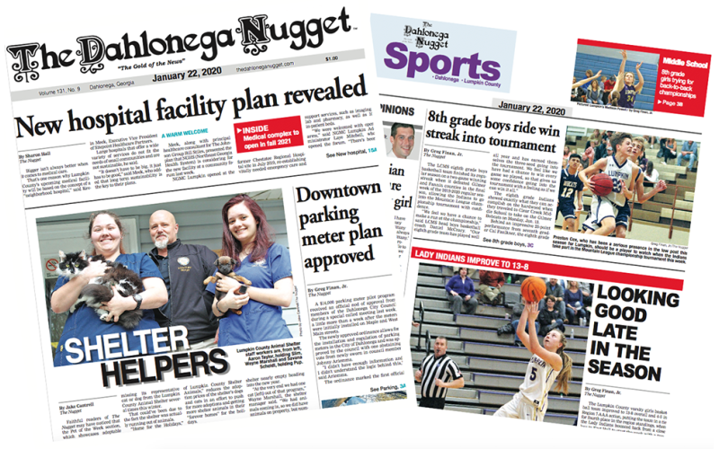 THE JANUARY 22 EDITION OF THE DAHLONEGA NUGGET IS OUT NOW. CHECK OUT THIS WEEK'S ARTICLES