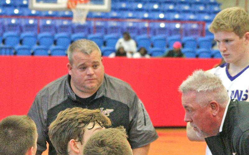New LCHS boys basketball coach Michael Parker (left) was heavily influenced by his 12 years with retired coach Jeff Steele.