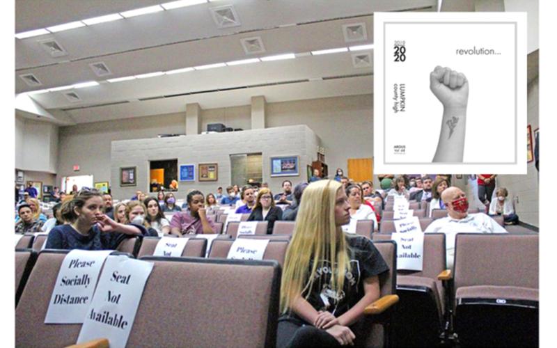 A meeting was held Wednesday morning to discuss the 2020 yearbook cover.