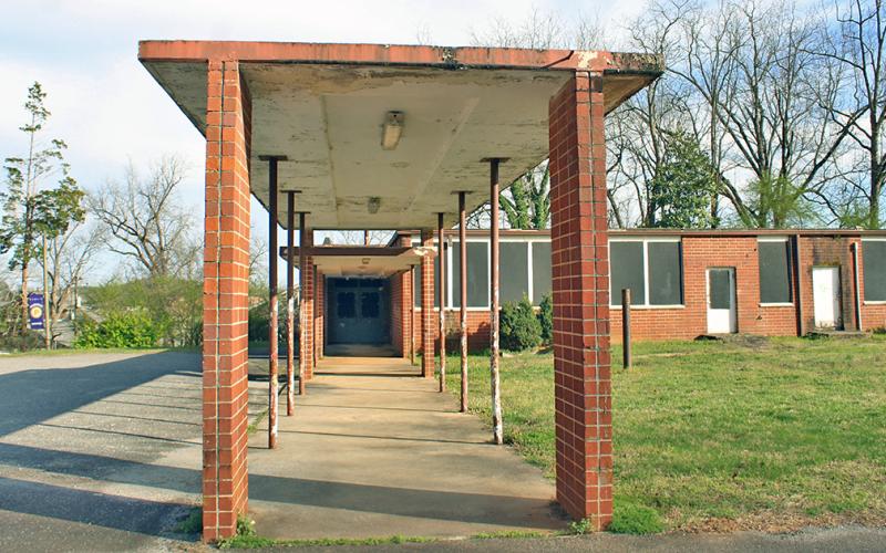 The site of the old school yard property on North Park Street is part of the land targeted for a proposed multi-family unit and hotel, as heard by the City Council and Downtown Development Authority recently.