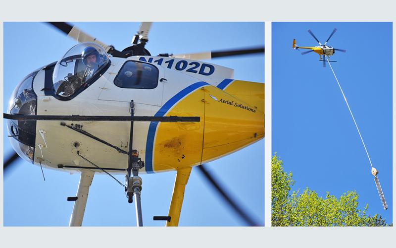 The Georgia Power contracted helicopter has been hovering all around Lumpkin County lately. Officials say clean up crews are one or two weeks behind.