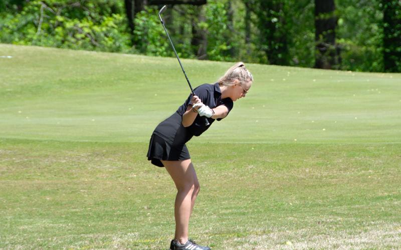 LCHS Senior Sarah Hunsinger finished her golf career strong, leading the Indians with a team low 110 in the Area Tournament, which landed her 14th overall.