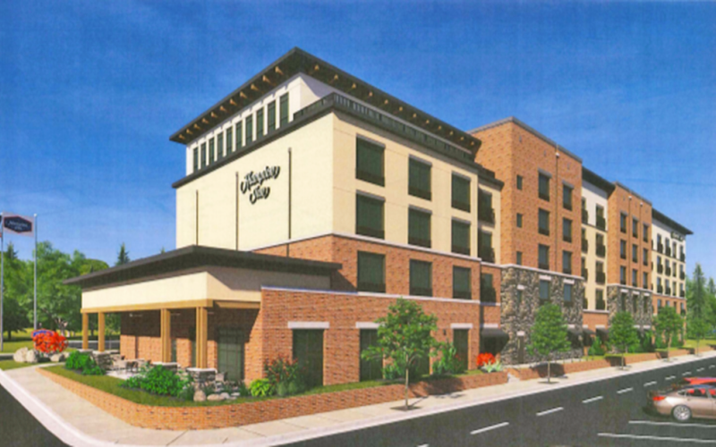A new proposed hotel on the former site of the old kindergarten building could feature 109 rooms with several amenities, including a conference space, pool, and rooftop dining.