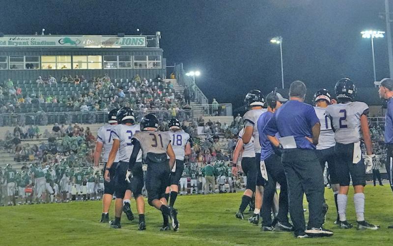While not the final result head coach Caleb Sorrells wanted, he contends that it was “a different loss” than last year’s 33-3 blowout defeat at the hands of the same Franklin County Lions, showing a glimpse of his team’s improvement.