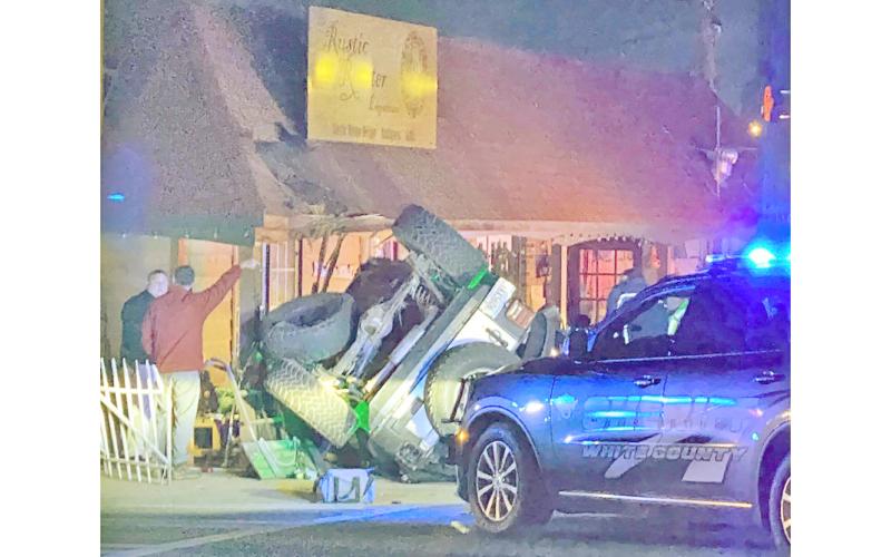 A wild cross-county chase ended on the Cleveland square when the suspect reportedly struck another car and overturned.