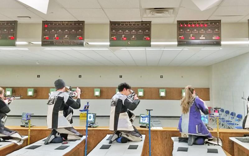 The Lumpkin Rifle team topped Riverside Military Academy with a score of 1,136 led by sophomore Liv Lusky with a score of 294.