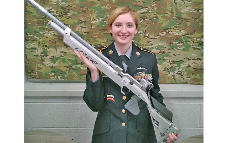 Lumpkin County High School JROTC cadet Liv Lusky
