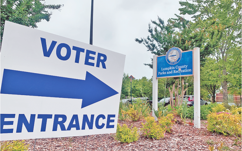 Voting day saw a brisk turnout last Tuesday as plenty of locals arrived at the polls at Lumpkin County Parks &amp; Rec.