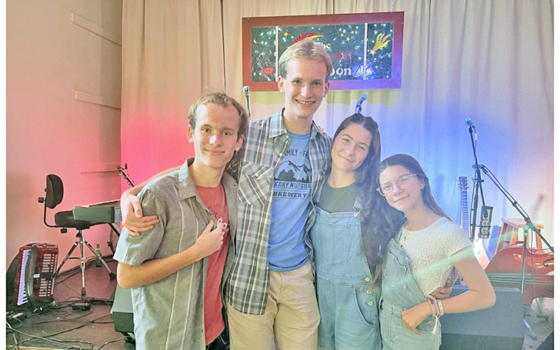The Bells and Whistles are comprised of local talents and Georgia Pick &amp; Bow grads, from left, Will McKinney, Jack McKinney, Lucy Bell and Blakely Bell.