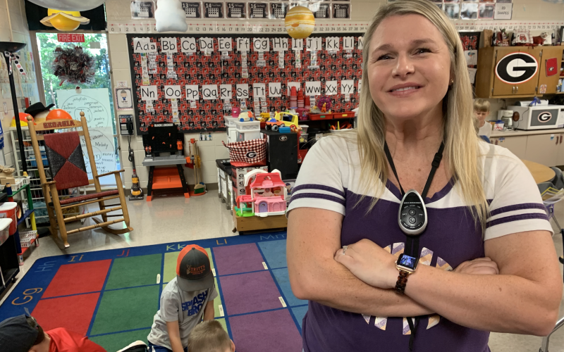 LCES kindergarten teacher Staci Kiefaber is in the school spotlight this week