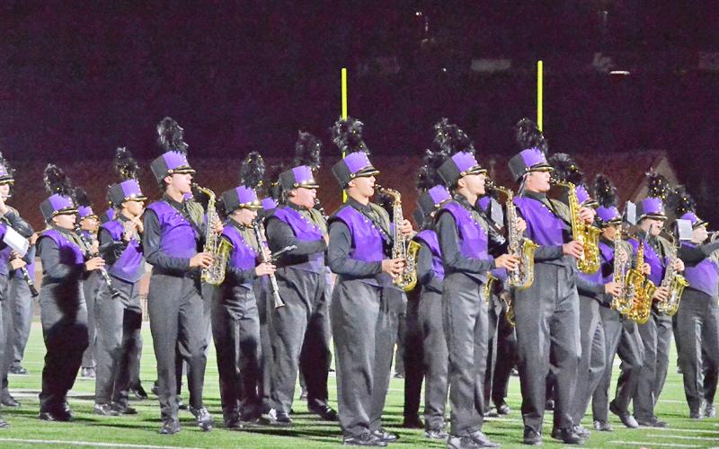 The Lumpkin County High School Band of Gold performers not only entertains football fans at halftime, they also show off their hard-earned skills at competitions throughout the year.