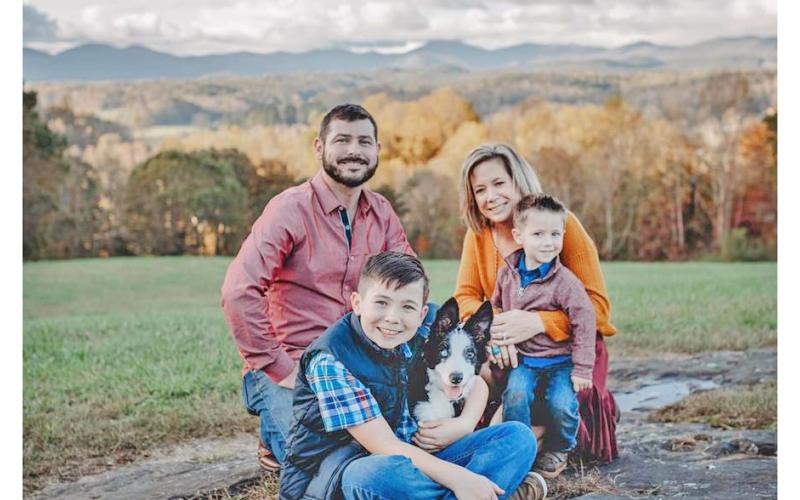 Part of the 2022 Gold Rush Royal Family are Grand Marshal Brigette Barker, her husband, Derek, 13-year-old Devin, and Tavish, age 5.