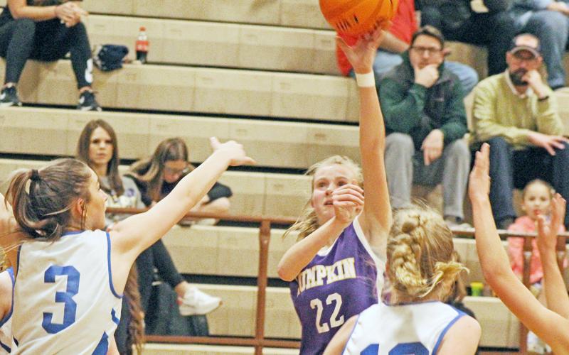 Eighth grader Anna Davis said she is proud of the way the team battled back from a slow start to finish the season with a winning record.