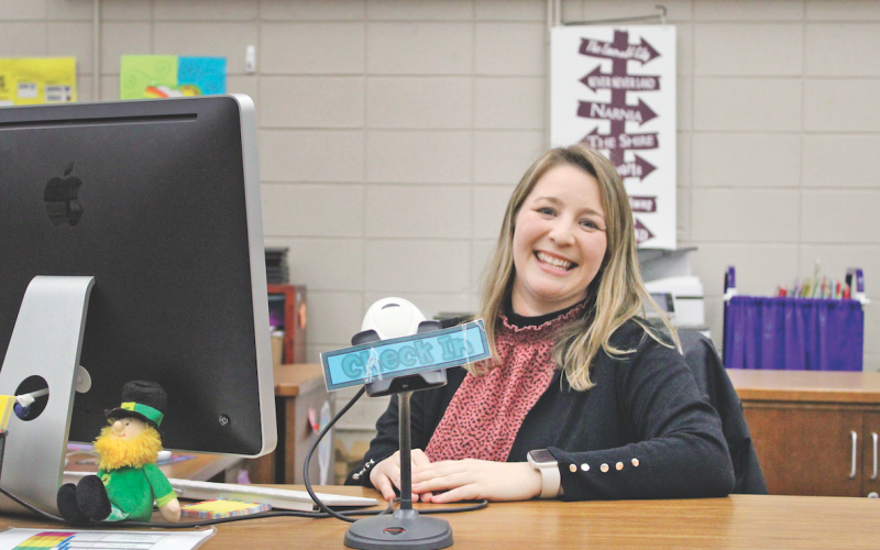 Lumpkin County Elementary School Media Specialist Jessica Conner is ready to help Dahlonega’s young students discover exciting new books to read.