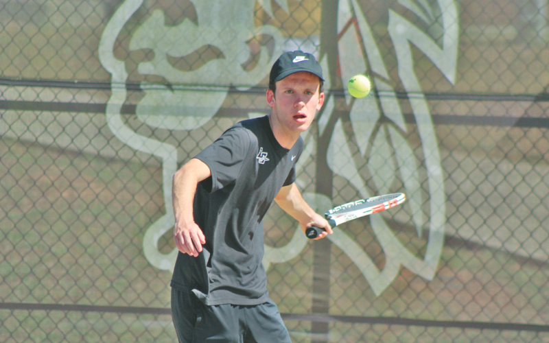Will McKinney, along with brother Jack, competed as a doubles team and earned a 2-0 victory in the first round of the State Tournament.