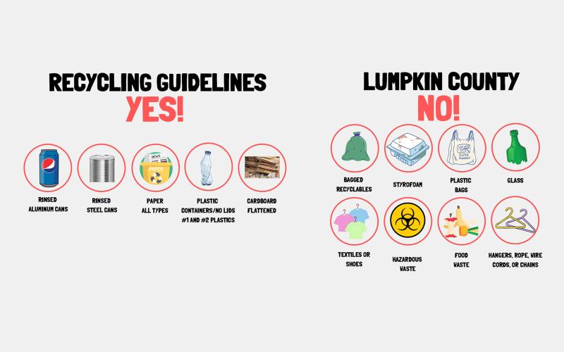 The County released helpful information for local recyclers