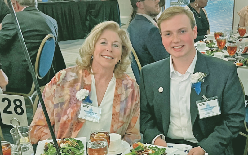 STAR Student Luke Schofield and his STAR Teacher from his 4th grade year, Cindy Teston attended the state STAR dinner recently. “She’s been a tremendous friend these past couple of years,” Schofield said. “She’s never forgotten me even though I was just a little kid.”