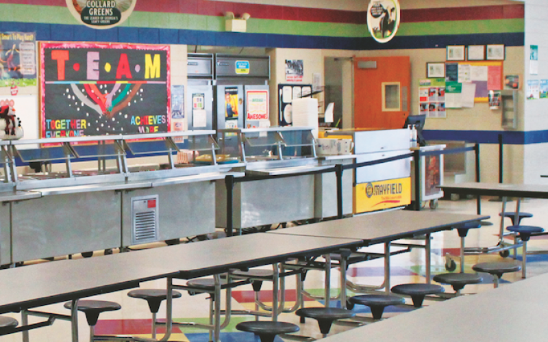 Blackburn Elementary School’s cafeteria is one of five in the Lumpkin County School System that will be impacted by meal price increases scheduled to go into effect for 2023/2024.