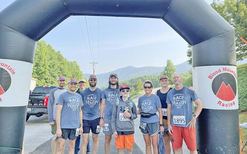 The Race for a Reason squad gathers after a recent event. (photo submitted)