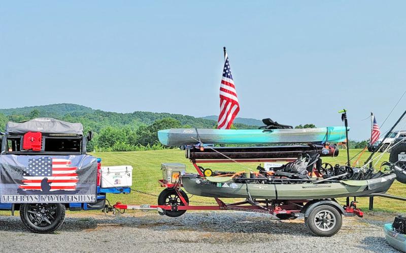Veterans Kayak Fishing U.S.A. was one of the beneficiaries of the annual Jeeps in the Vines festival.