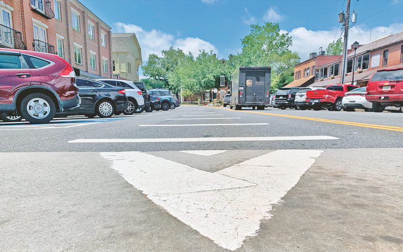 Underground infrastructure repairs will soon divert traffic on East Main Street. (Photo by Matt Aiken)