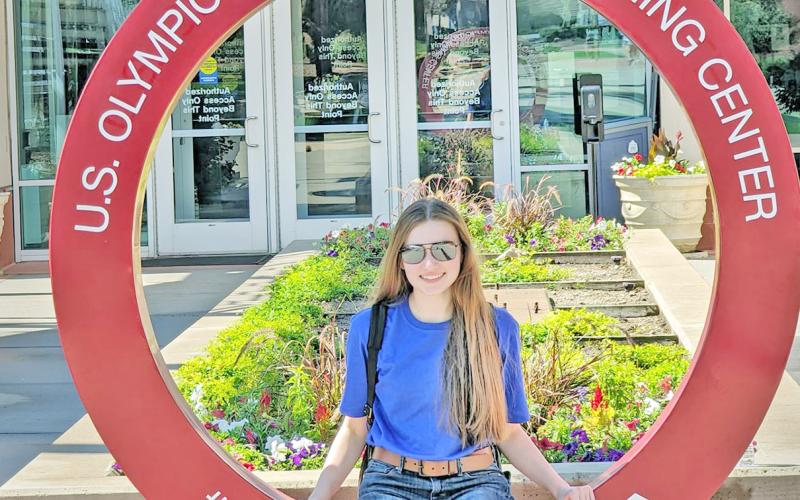 Madalyn Moyer traveled to the Olympic Training Center for competition this summer.