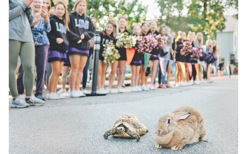 The tortoise and the hare battled it out for supremacy at last year’s ConnectAbility 5K. (Photo courtesy of Reagan Powell)