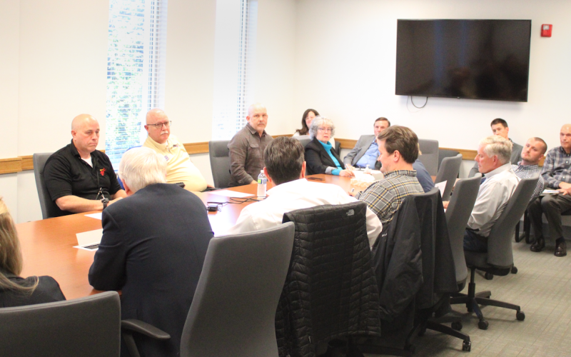 Members of the Dahlonega City Council, the Lumpkin County Board of Commissioners and their staffs gathered Monday afternoon for a special joint session.