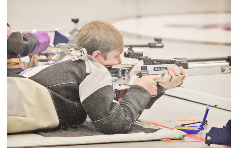 JT Wright scopes out his target in the prone position.