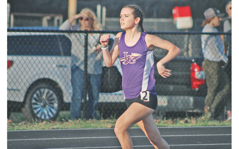 Keli George continues to have a stellar season on the track breaking her own previous school record.