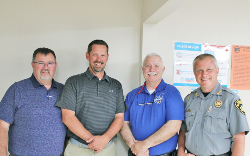 Incumbents (from left) County Commission Chairman Chris Dockery, Commissioner Tucker Greene, Commissioner Dr. Bobby Mayfield and Sheriff Stacy Jarrard celebrate big wins following the May 21st General Primary.