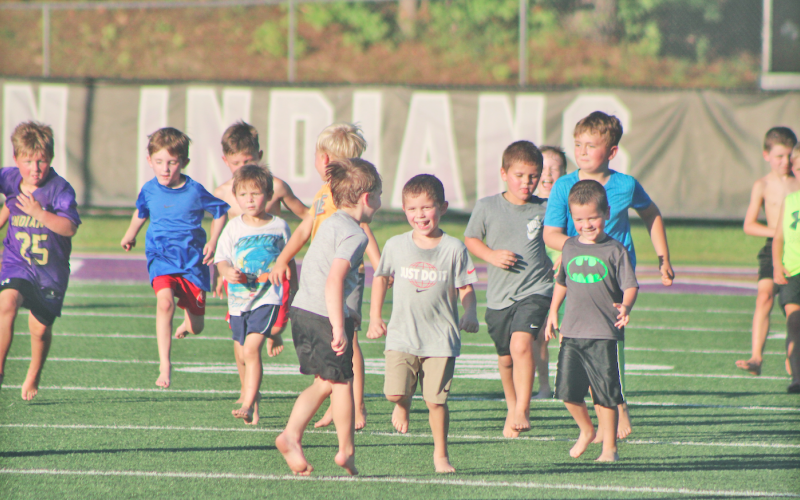 More than one hundred kids participated in last week’s Lumpkin County Football Summer Camp.