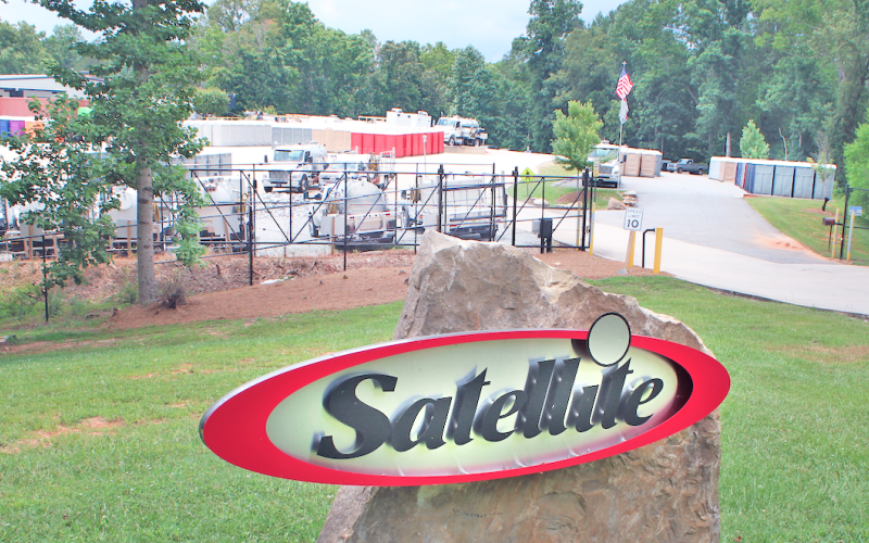 Currently, Satellite Industries has a facility (pictured) off of Ben Higgins Road in Dahlonega. Their new plant will be located on Fannie Russell Road, near Burnt Stand.