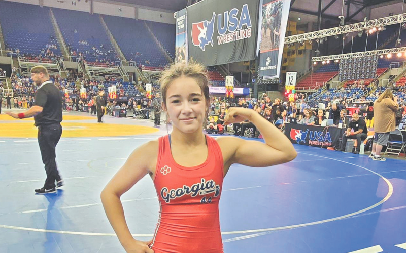 Cadence Grulla eyes a possible opportunity to make Georgia girls wrestling history competing with team USA in Greece.