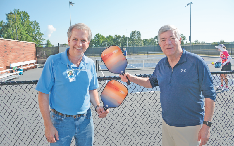 Executive Director Russell Davis and local businessman Bill Hardman Jr. are two of the folks working to organize the inaugural Camp Glisson pickleball tournament to ensure that all children have a chance to experience the camp.